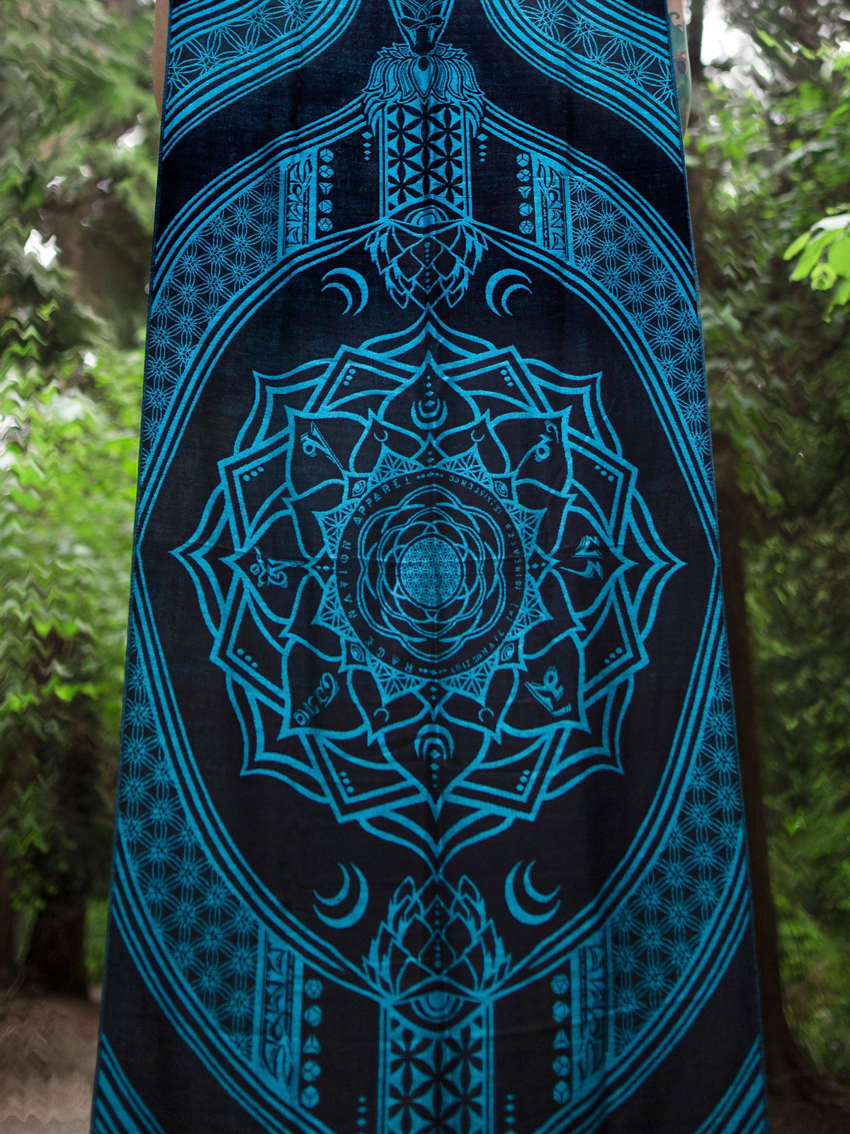 MANTRA • SKY BLUE • Reversible Festival Shawl/Scarf Shawls
