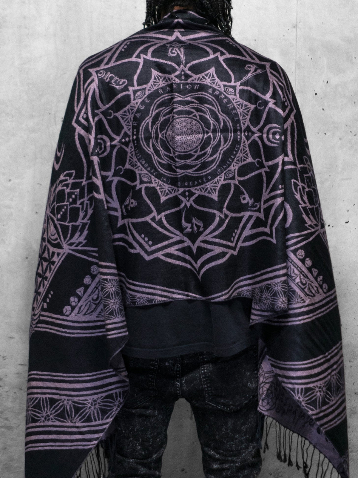 MANTRA • ICE PINK • Reversible Festival Shawl/Scarf Shawls