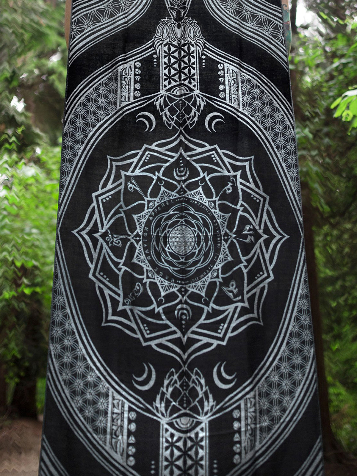 MANTRA • SILVER • Reversible Festival Shawl/Scarf Shawls