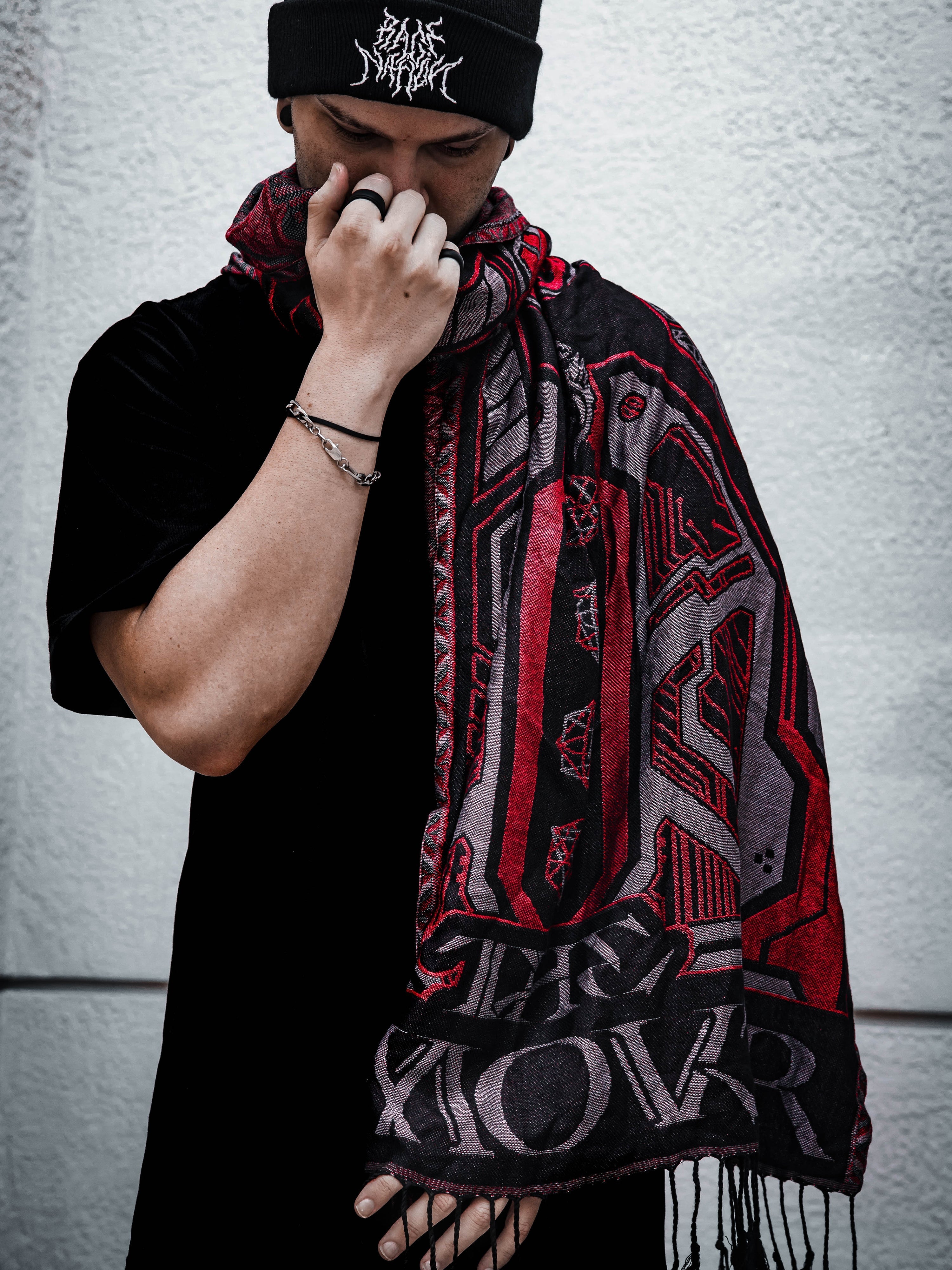 REMOVER OF OBSTACLES ✦ TEMPLE RED ✦ Festival Shawl Shawls