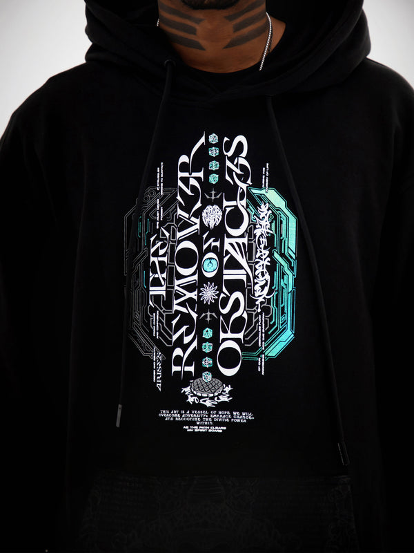 REMOVER OF OBSTACLES ✦ 3-TONE IRIDESCENT FOIL ✦ Premium Hoodie Hoodie