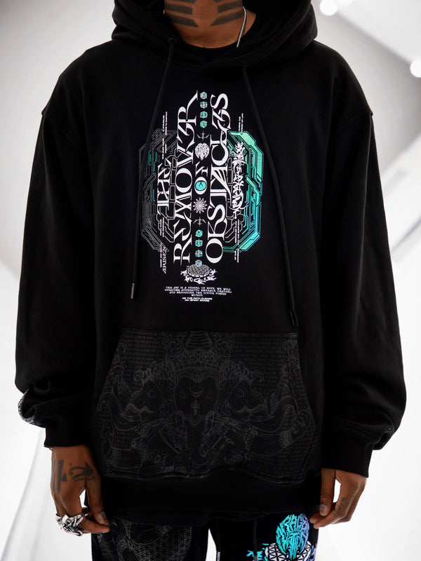 REMOVER OF OBSTACLES ✦ 3-TONE IRIDESCENT FOIL ✦ Premium Hoodie Hoodie