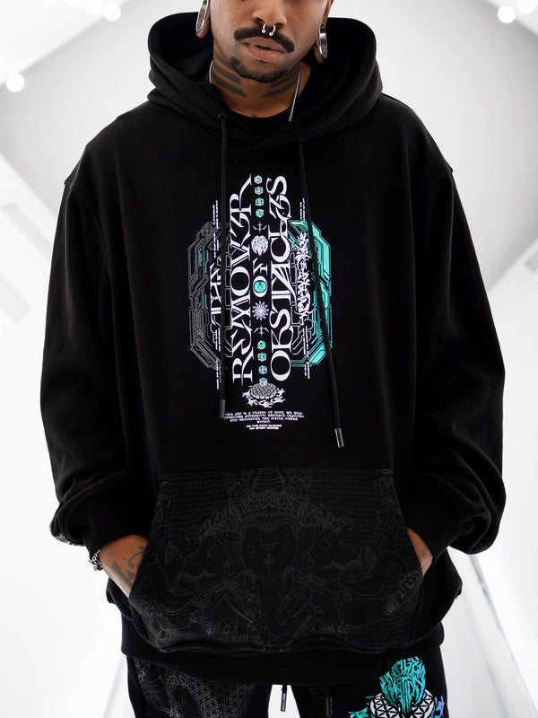 REMOVER OF OBSTACLES ✦ 3-TONE IRIDESCENT FOIL ✦ Premium Hoodie Hoodie