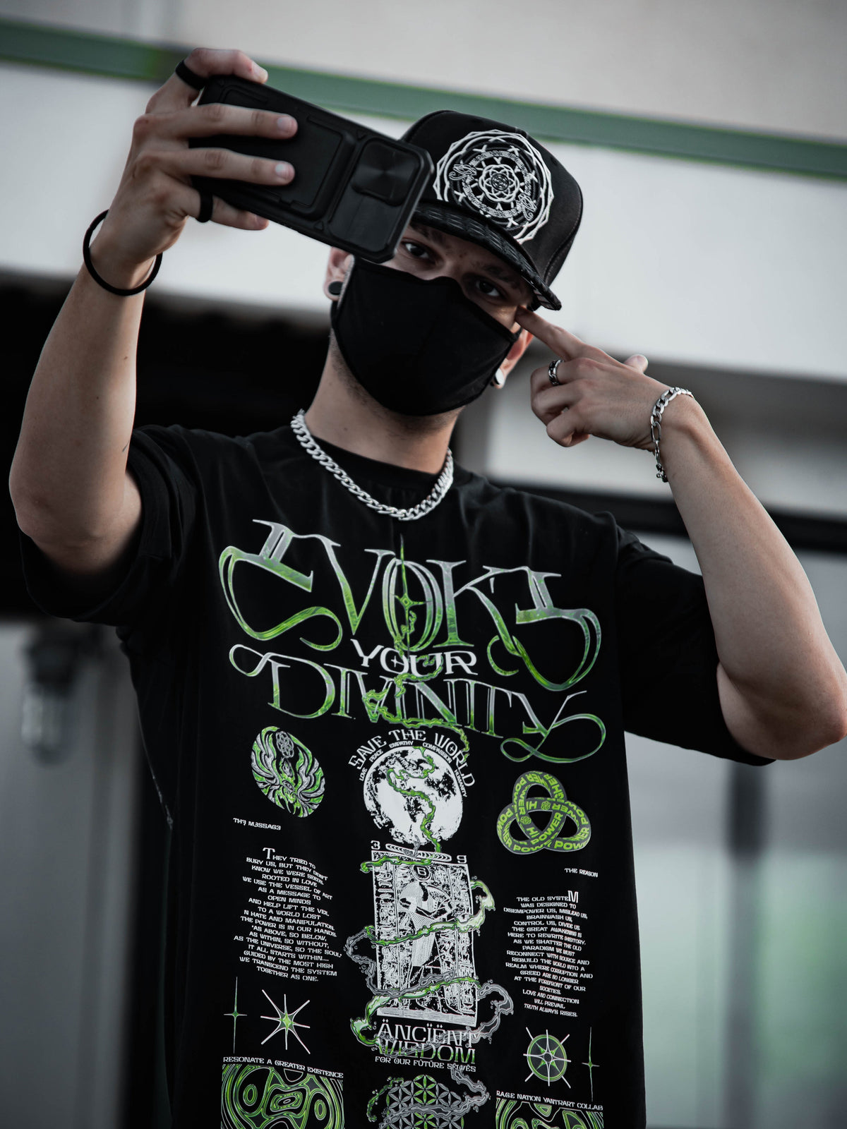 RECONNECT w/ SOURCE V2 ✦ NEON • Premium T-Shirt T-Shirt