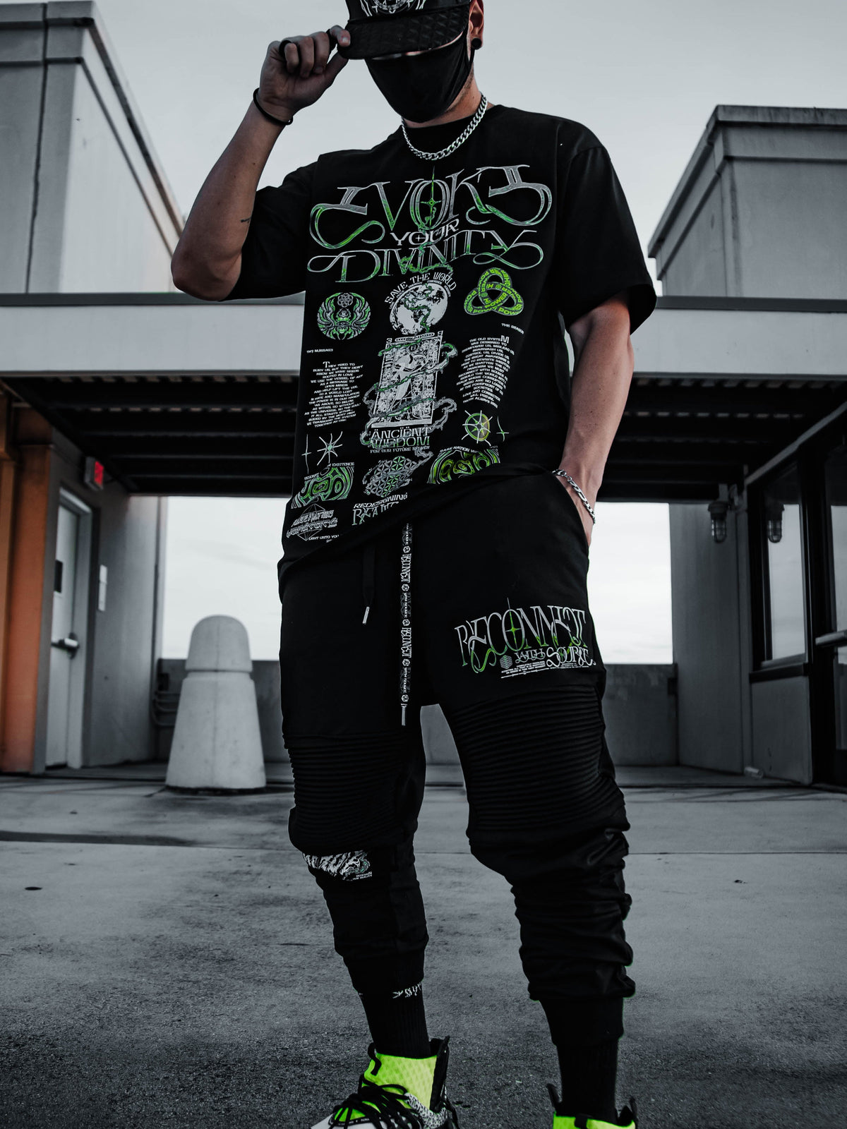 RECONNECT w/ SOURCE V2 ✦ NEON • Premium T-Shirt T-Shirt