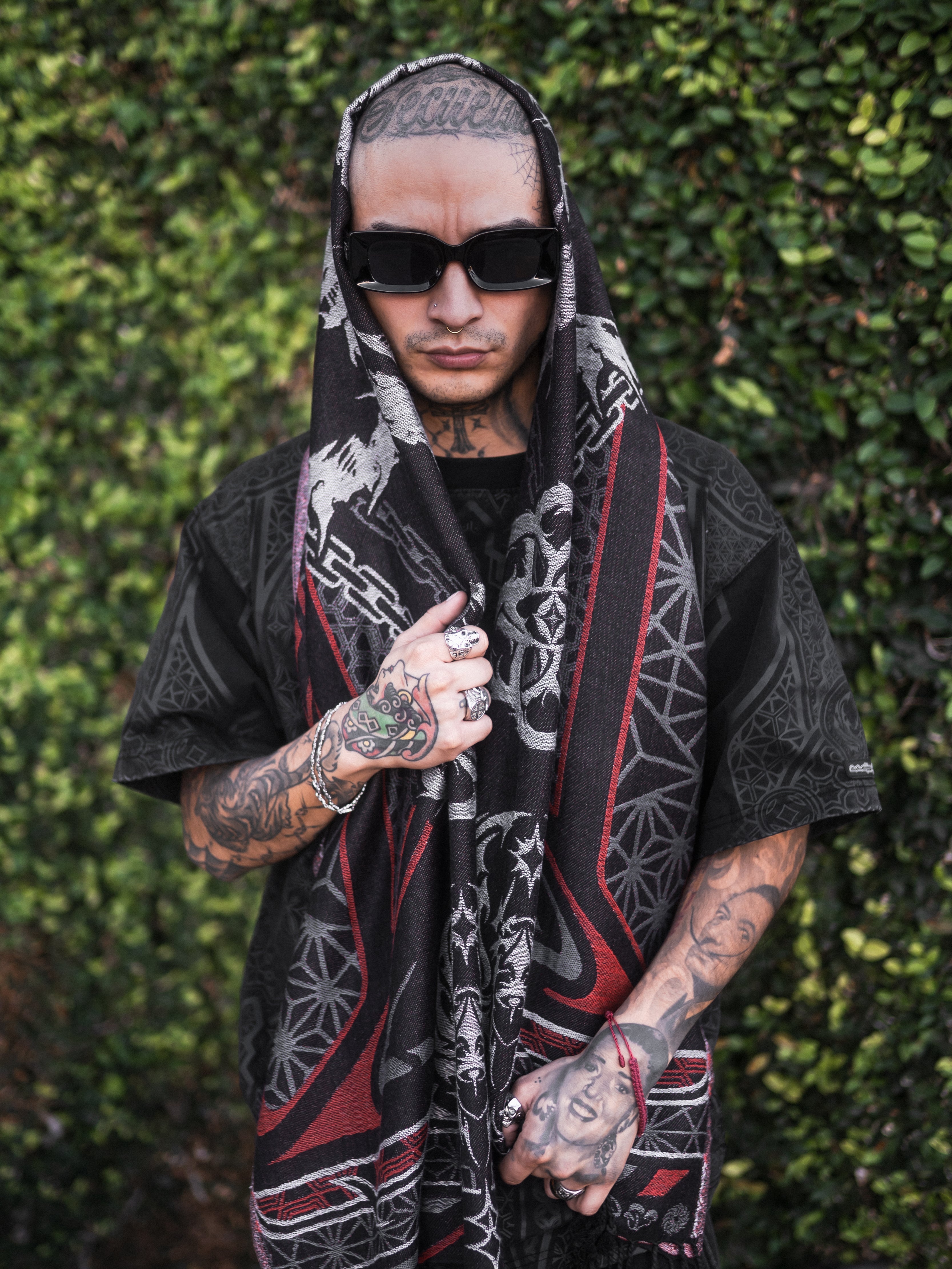 SEEDS OF LIGHT ✦ Crimson Festival Shawl Shawls