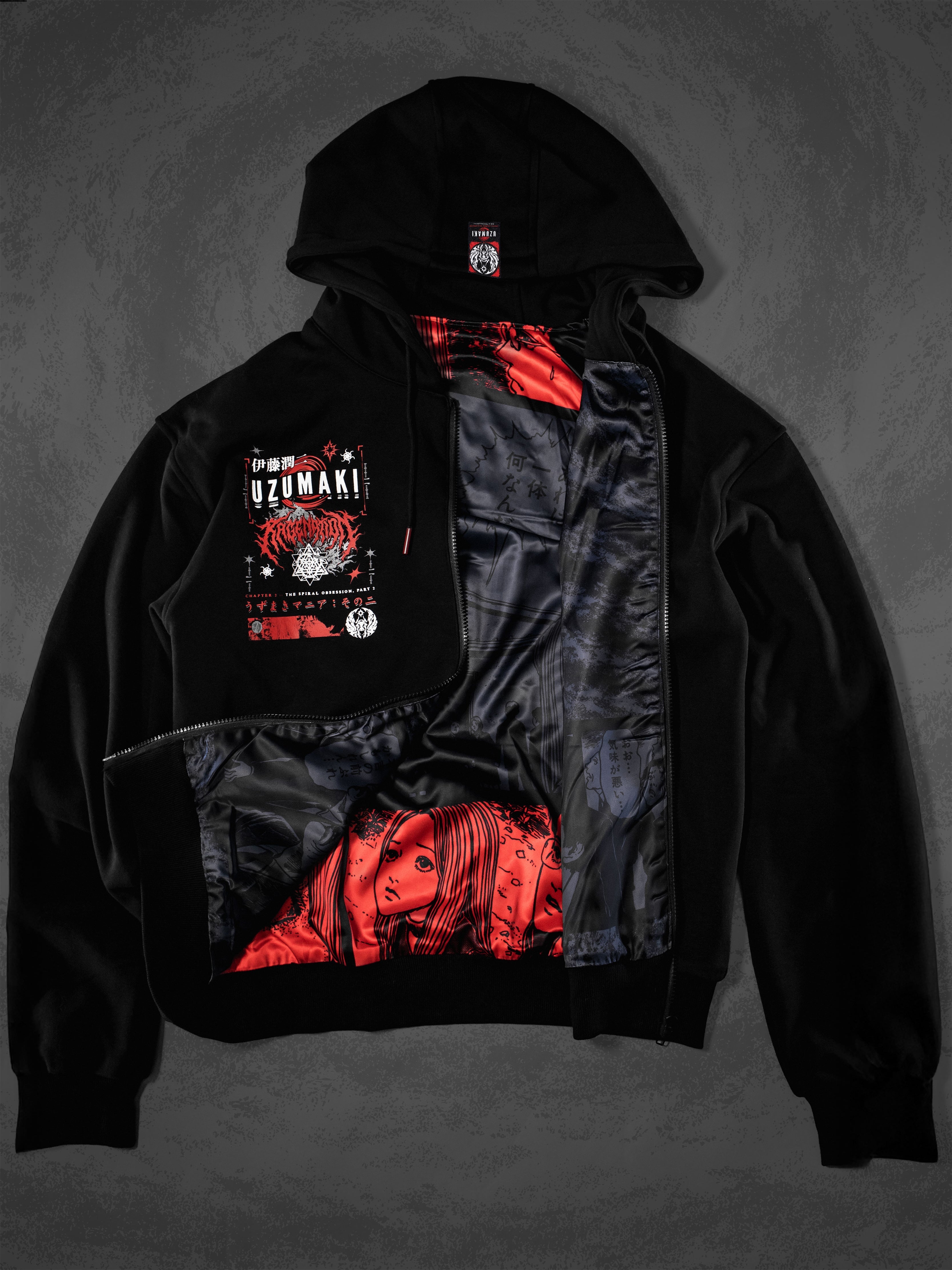 OFFICIAL UZUMAKI ✦ SPIRAL OBSESSION ✦ Collectible Zip-up Hoodie Hoodie