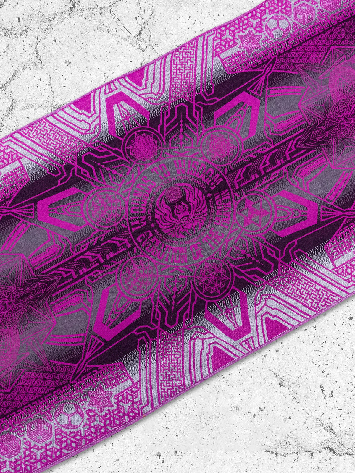 WOUNDS TO WISDOM • Yantrart x Rage Nation • Pink Gradient Shawl Shawls
