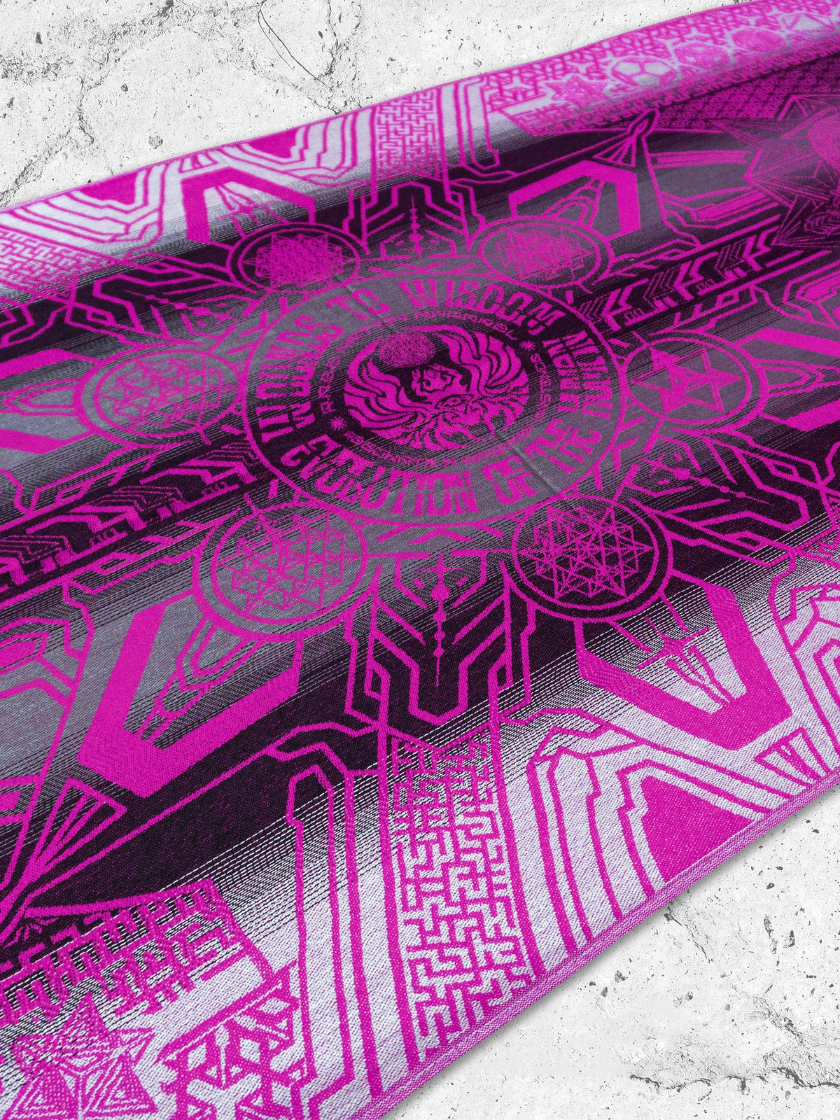 WOUNDS TO WISDOM • Yantrart x Rage Nation • Pink Gradient Shawl Shawls
