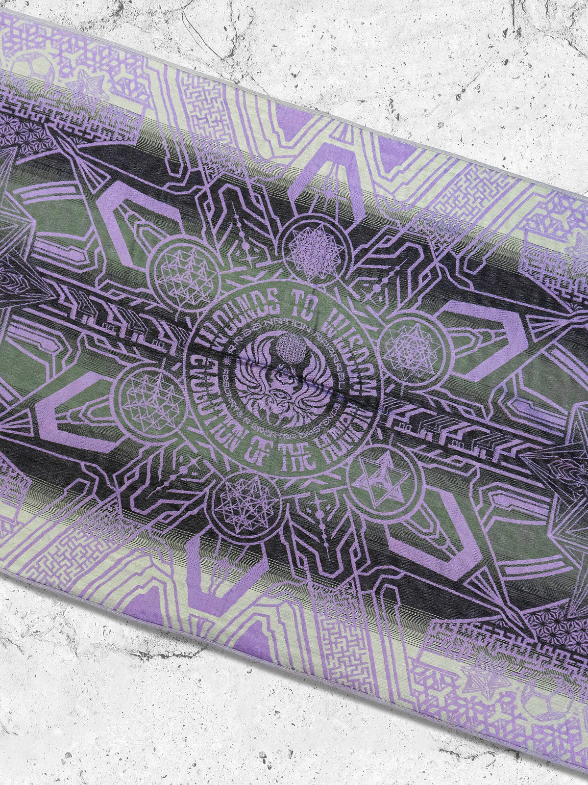 WOUNDS TO WISDOM • Yantrart x Rage Nation • Purple Gradient Shawl Shawls