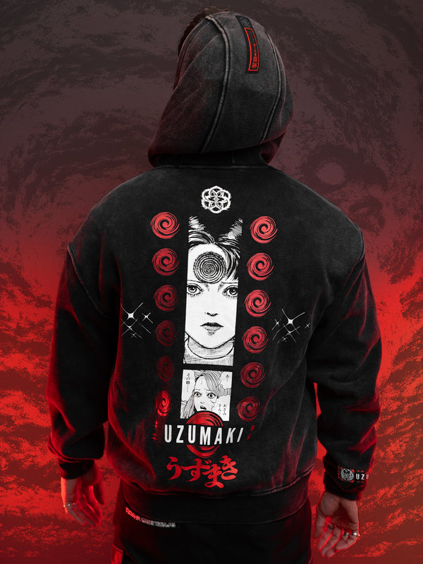 OFFICIAL UZUMAKI ✦ AZAMI'S CURSE ✦ Acidwash Collectible Hoodie Hoodie