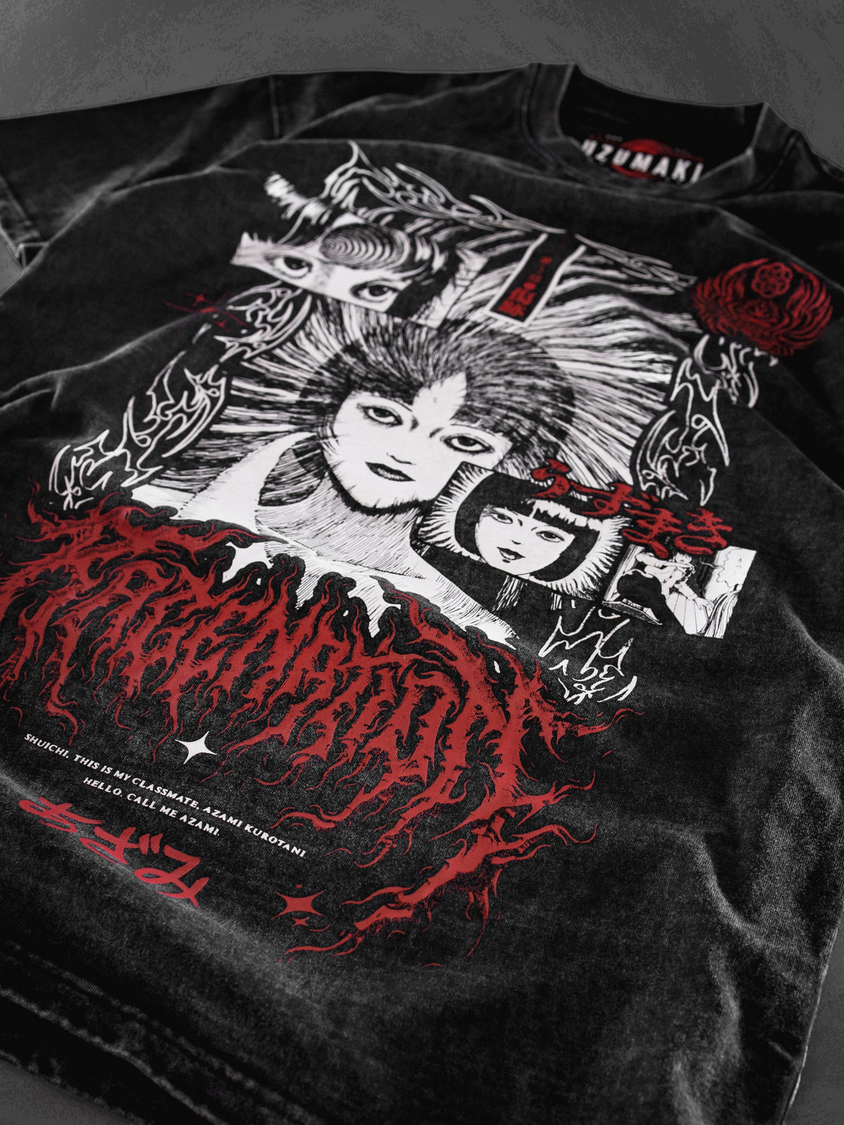 OFFICIAL UZUMAKI ✦ AZAMI'S CURSE ✦ ACIDWASH ✦ Collectible T-shirt T-Shirt