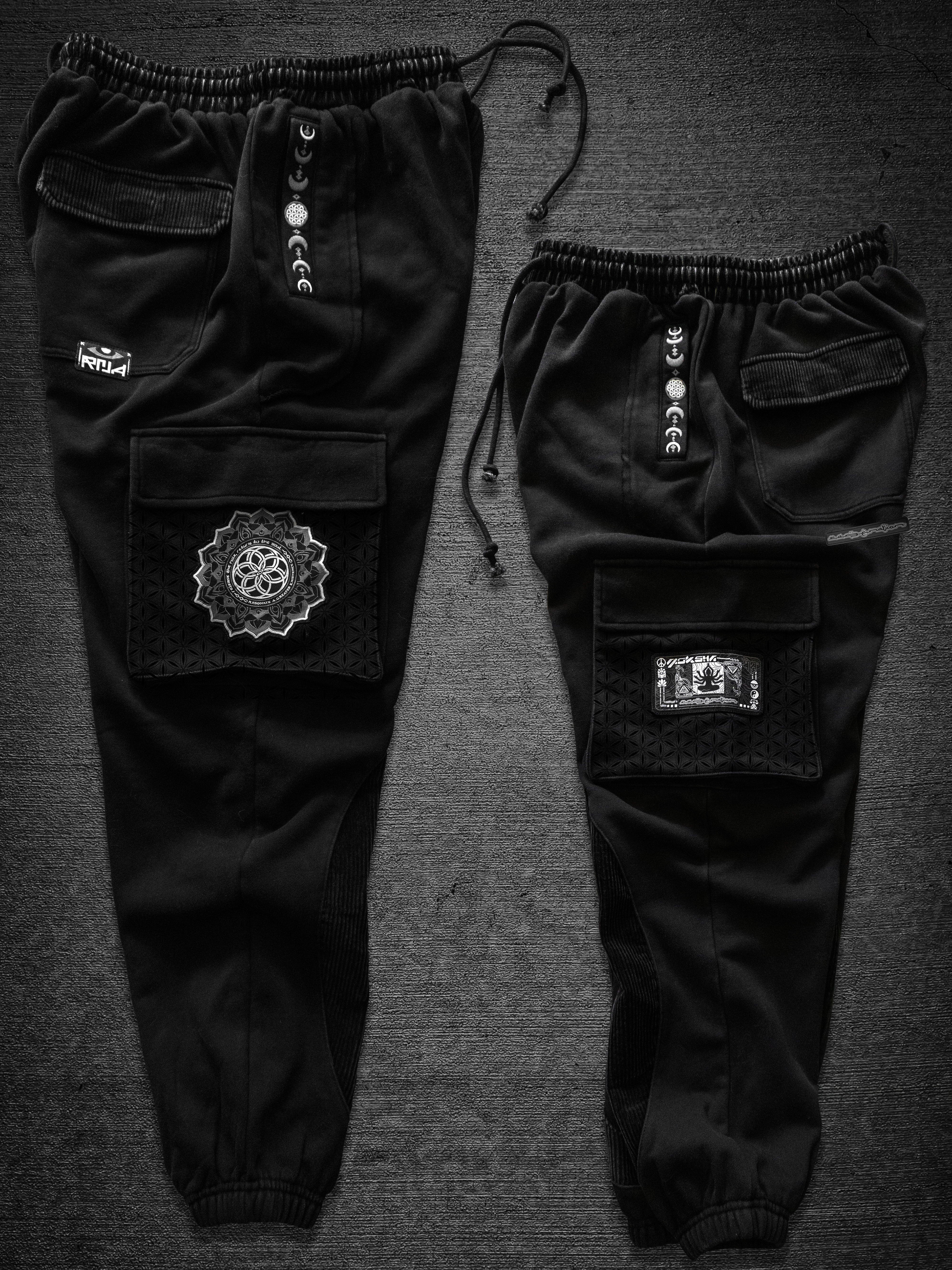 COMING SOON ✦ MOKSHA ✦ Black/Black ✦ Corduroy Flow Joggers Joggers