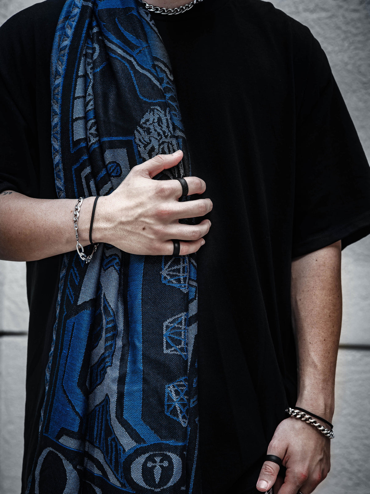 REMOVER OF OBSTACLES ✦ DEEP BLUE ✦ Festival Shawl Shawls