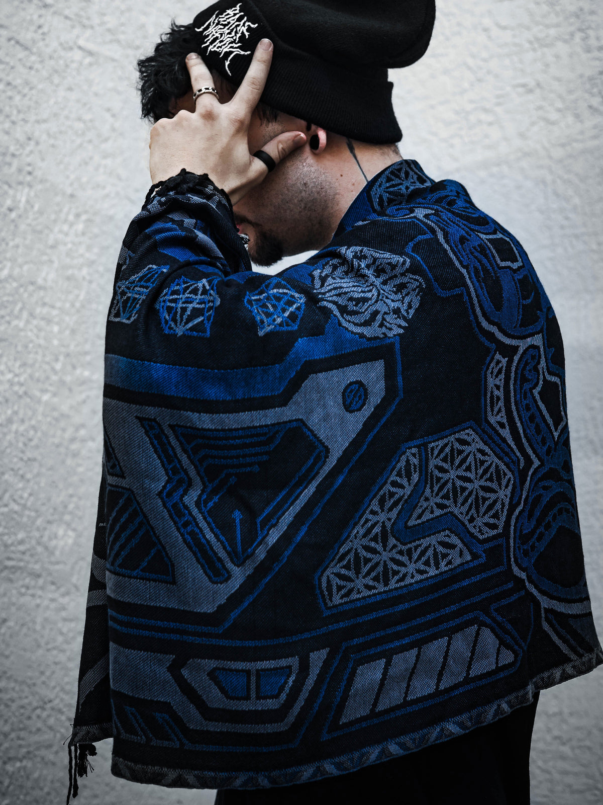 REMOVER OF OBSTACLES ✦ DEEP BLUE ✦ Festival Shawl Shawls