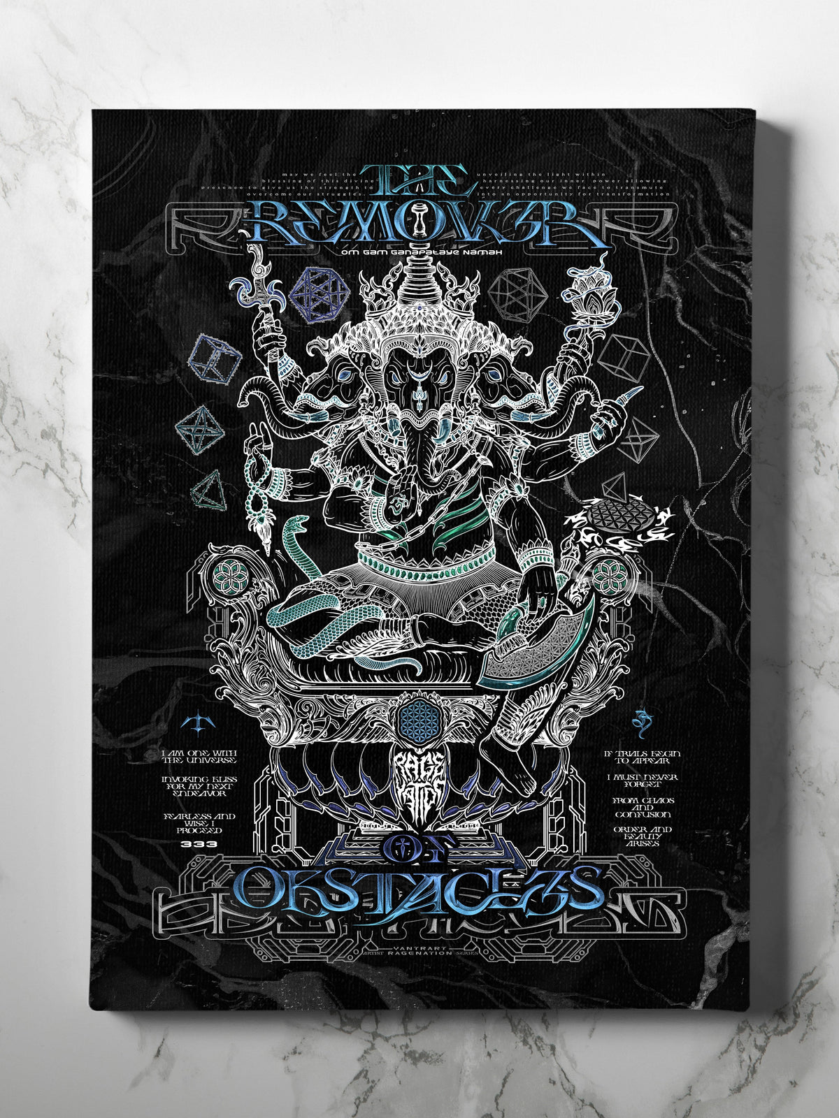REMOVER OF OBSTACLES V1 ✦ Limited Edition Canvas Canvas