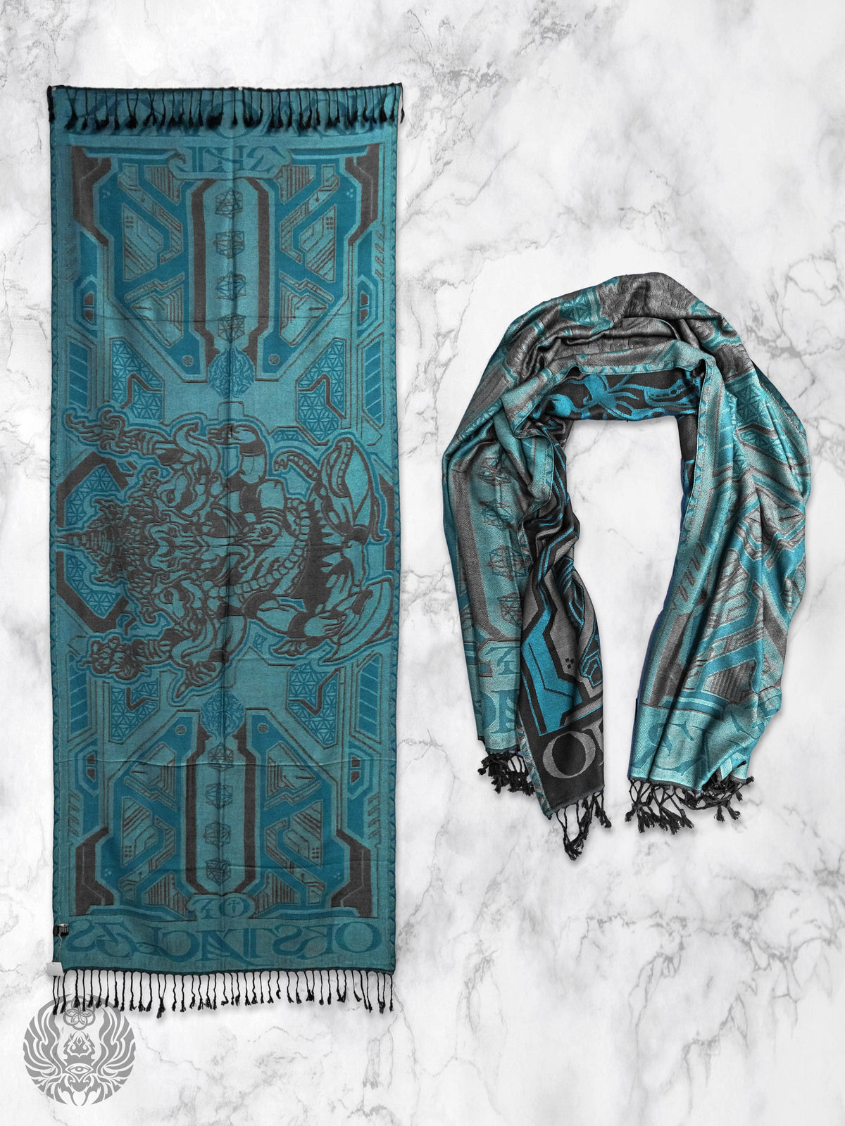 REMOVER OF OBSTACLES ✦ AZURE ✦ Festival Shawl Shawls