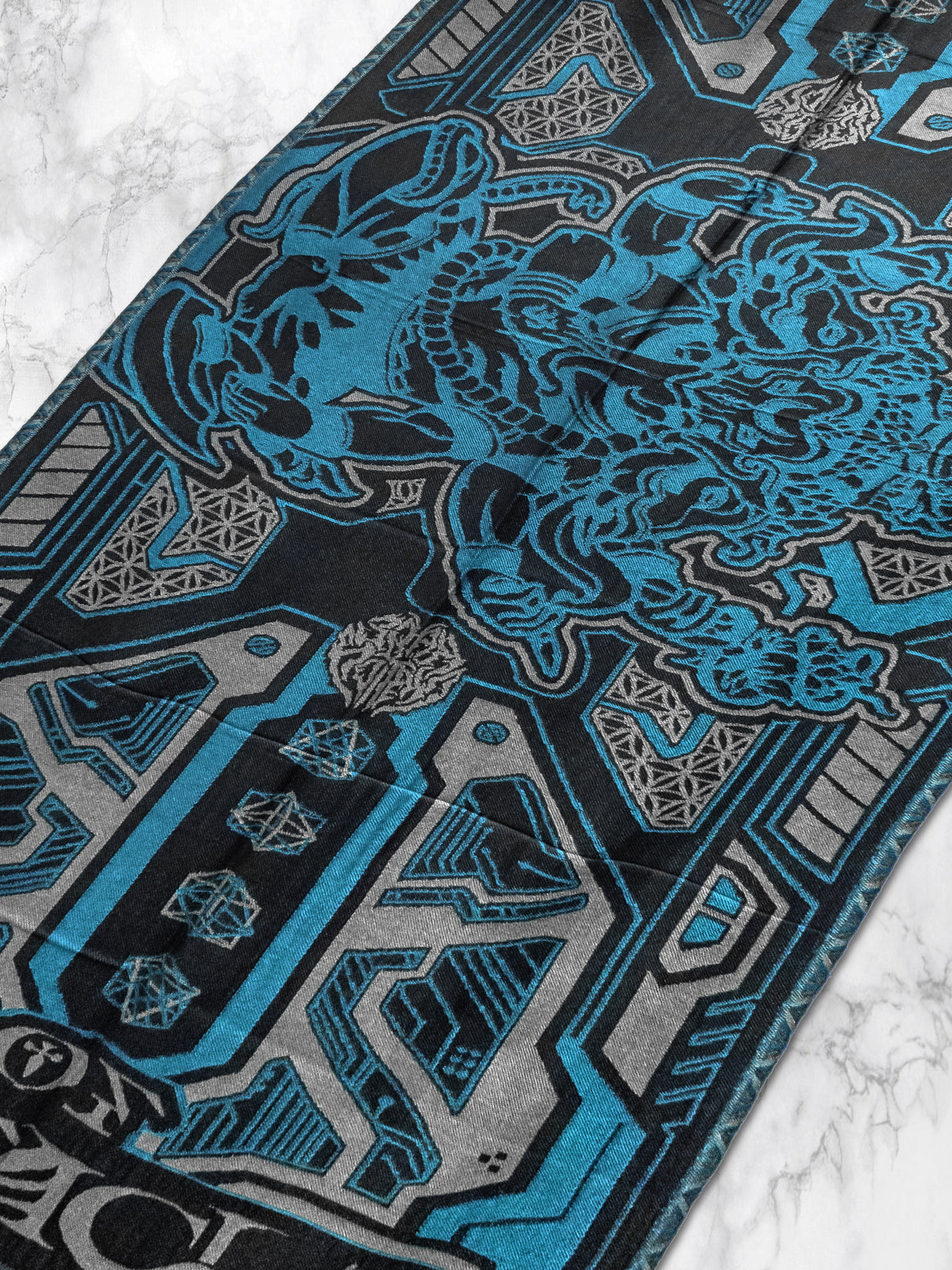 REMOVER OF OBSTACLES ✦ AZURE ✦ Festival Shawl Shawls