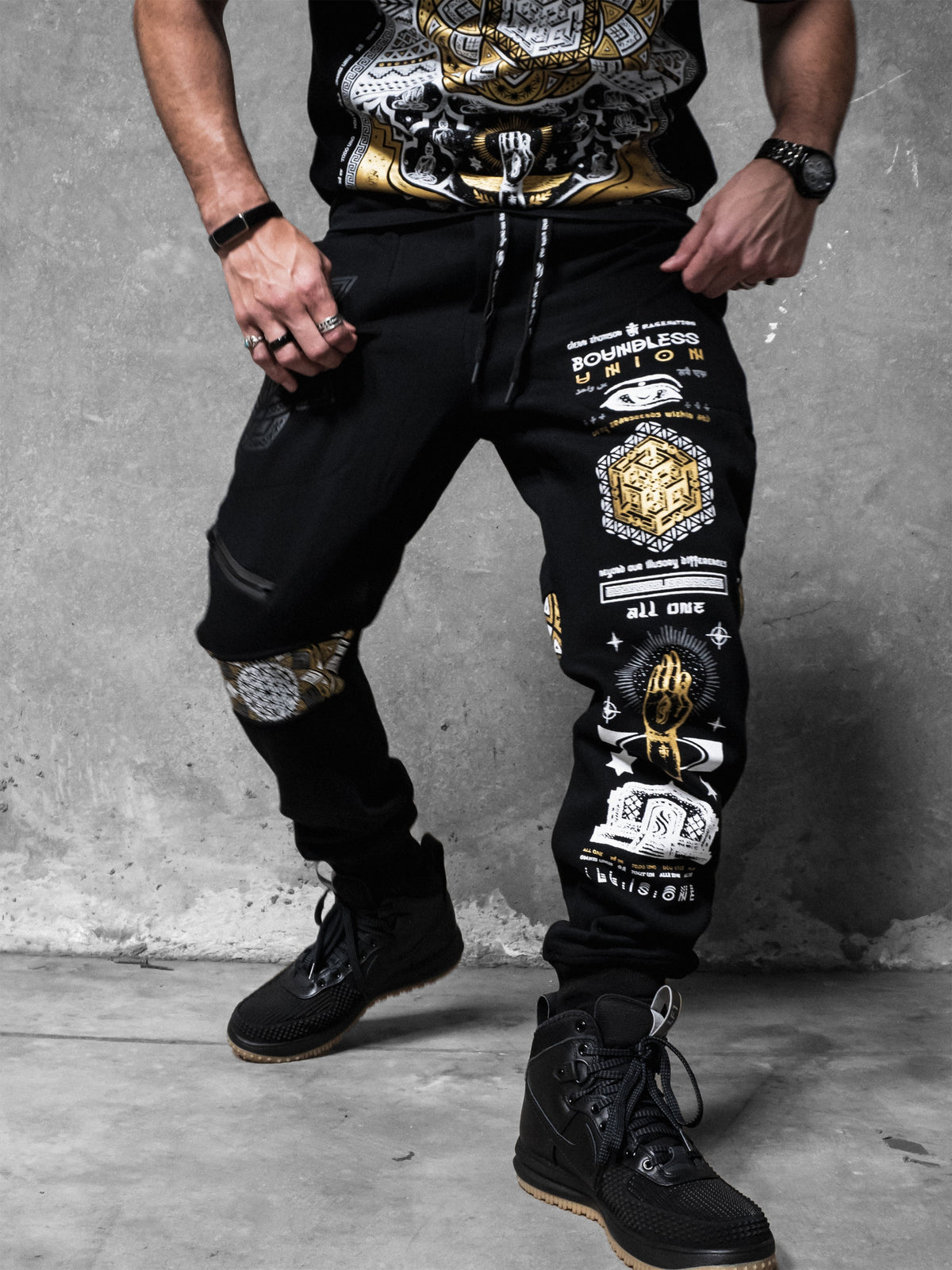 BOUNDLESS UNION ✦ GLENN THOMSON x RNA ✦ Hidden Pocket Unisex Joggers Joggers