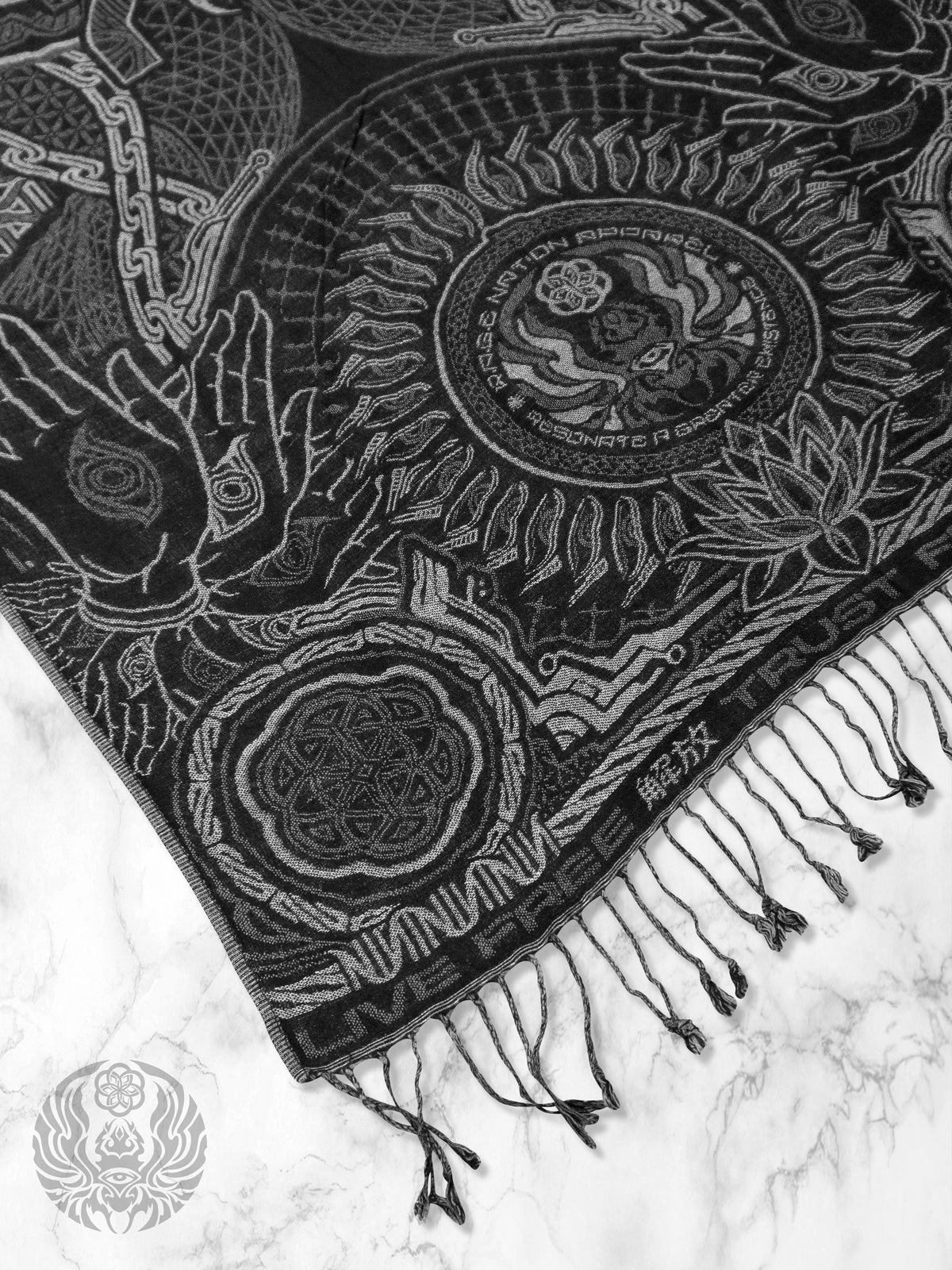 PROTECTED BY INTENT ✦ WHITE ✦ FESTIVAL SHAWL Shawls