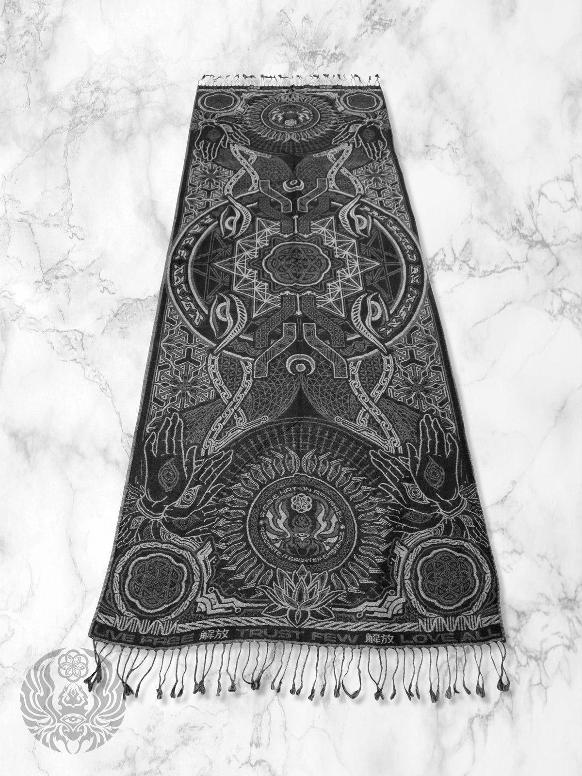PROTECTED BY INTENT ✦ WHITE ✦ FESTIVAL SHAWL Shawls