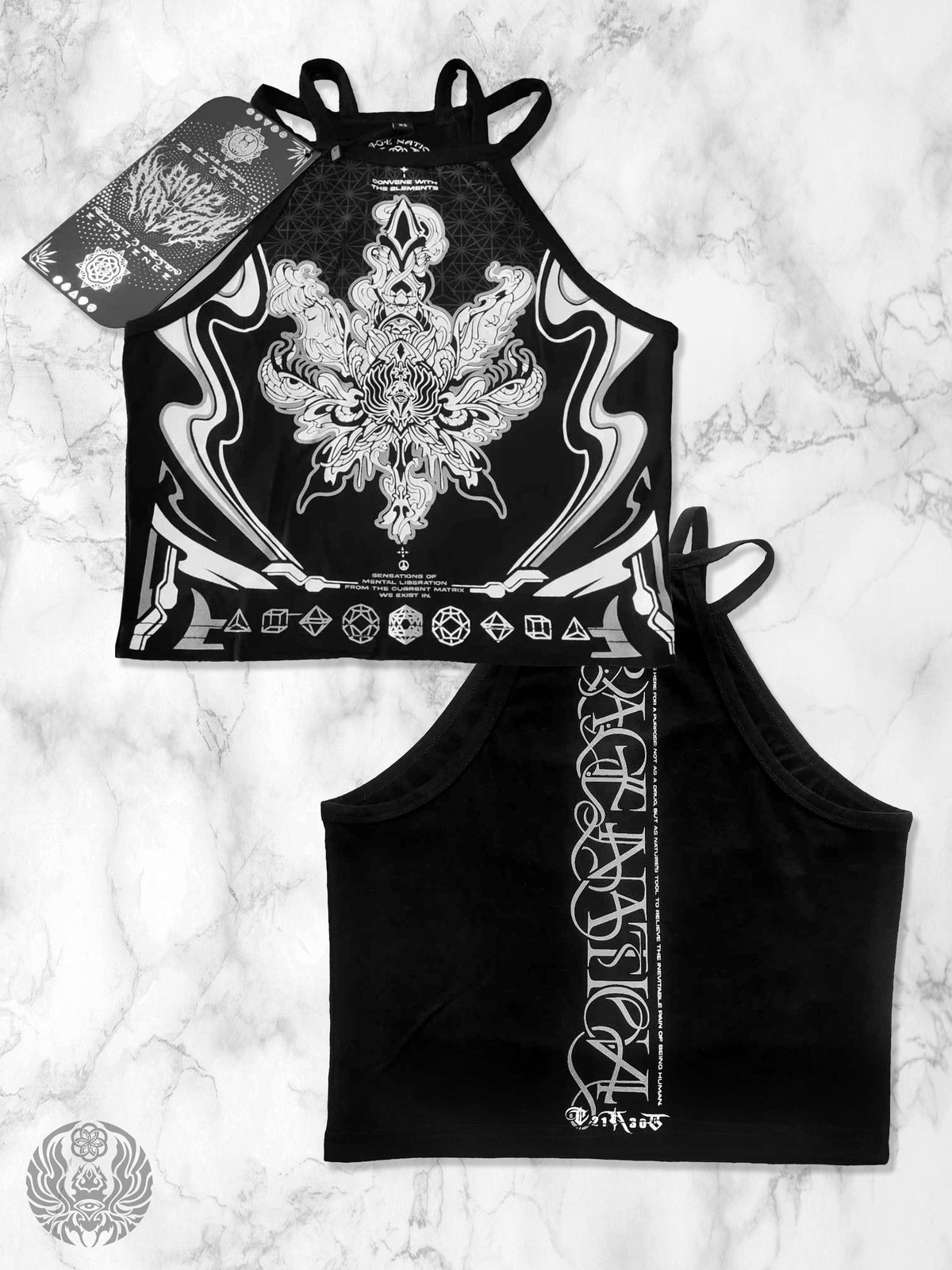 COMING SOON ✦ CONVENE WITH THE ELEMENTS ✦ High Neck Crop Top Crop Top