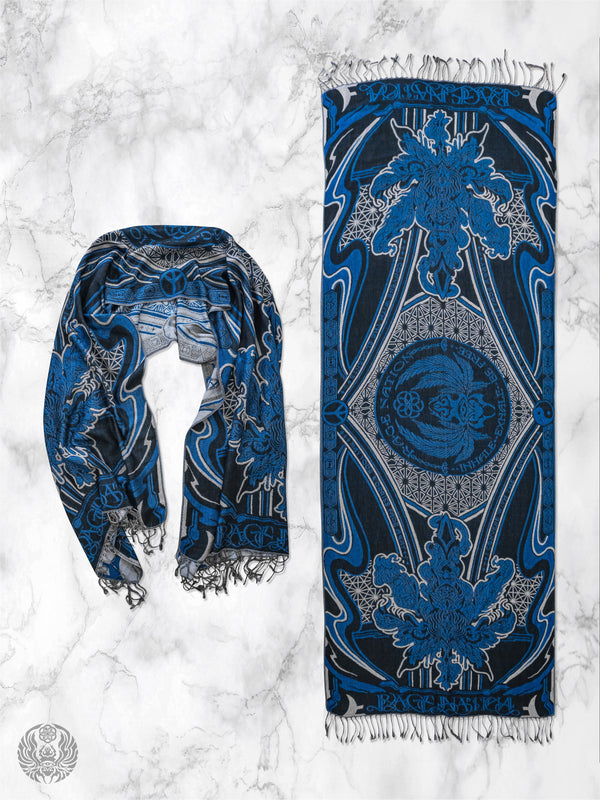 CONVENE WITH THE ELEMENTS ✦ BLUE DREAM ✦ Festival Shawl Shawls