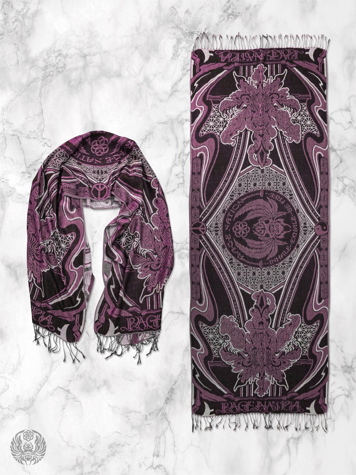 CONVENE WITH THE ELEMENTS ✦ BUBBLEGUM BLISS ✦ Festival Shawl Shawls