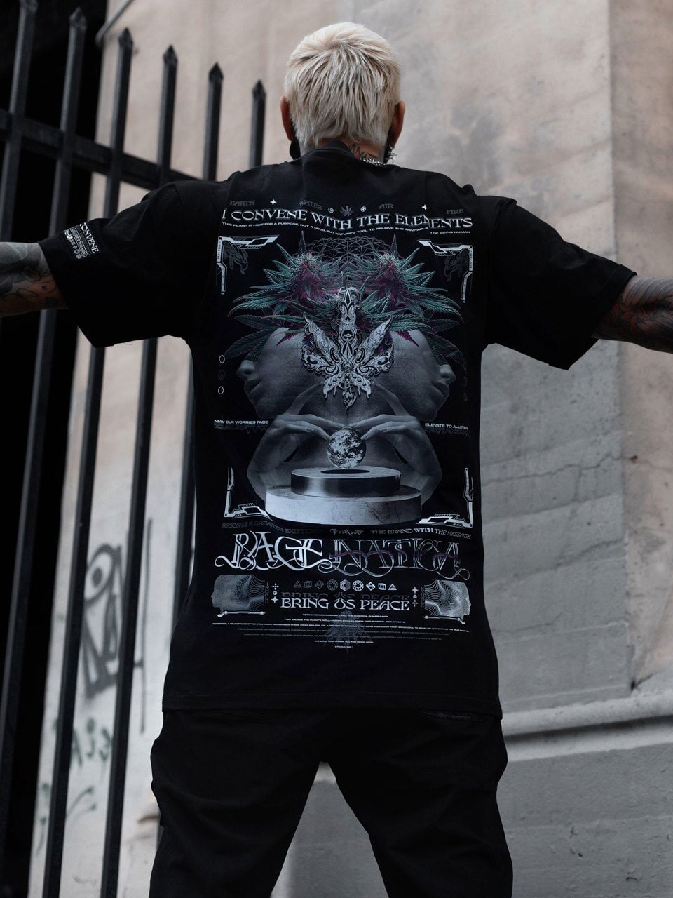 NEW RELEASE ✦ CONVENE WITH THE ELEMENTS ✦ Premium T-Shirt w/ sleeve patch T-Shirt