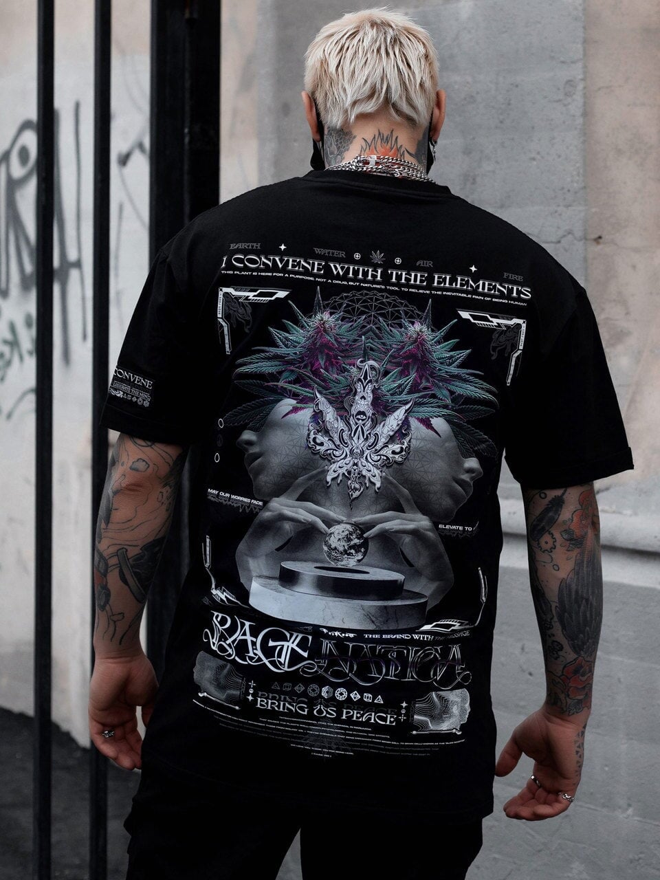 NEW RELEASE ✦ CONVENE WITH THE ELEMENTS ✦ Premium T-Shirt w/ sleeve patch T-Shirt