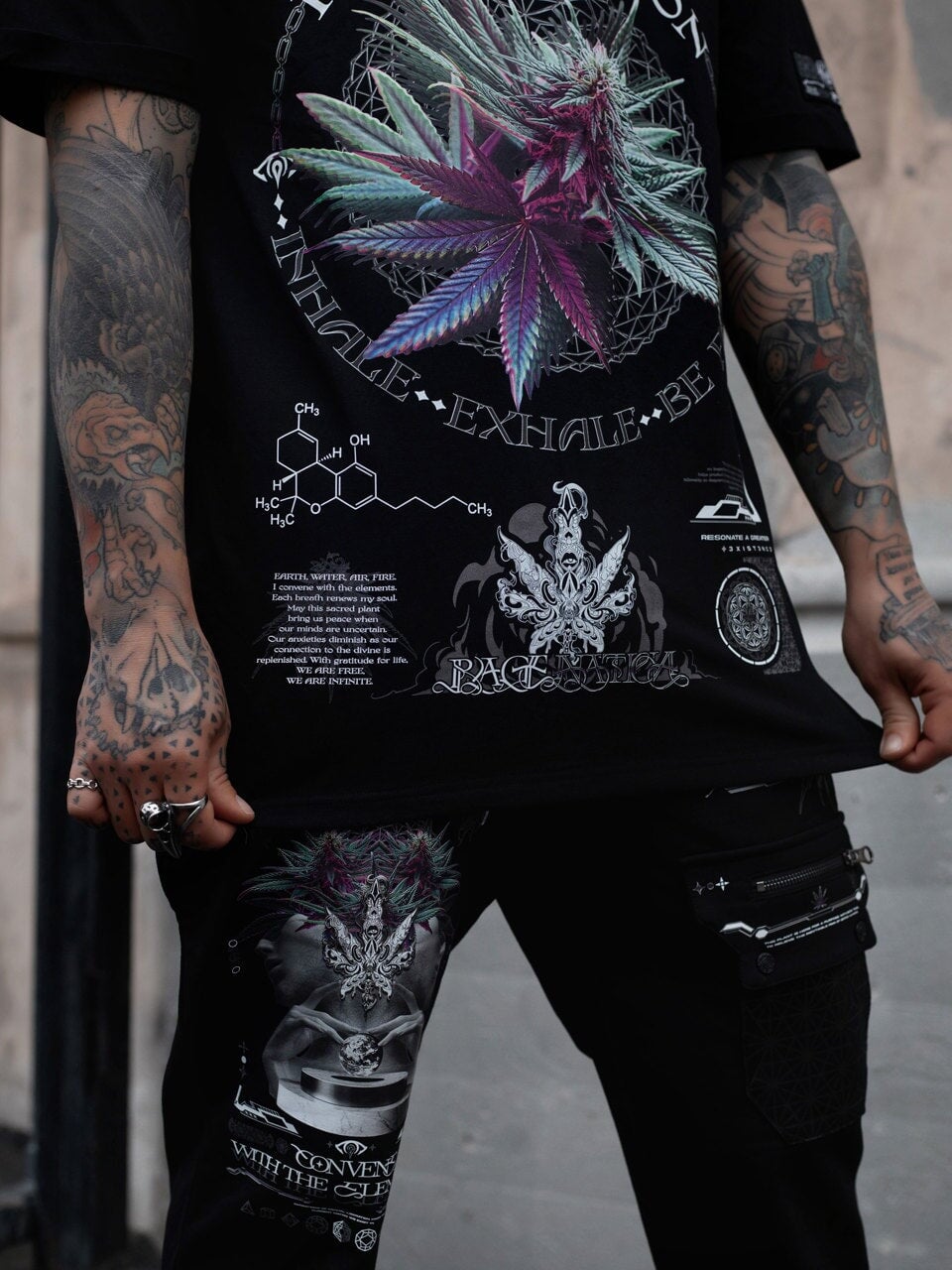 NEW RELEASE ✦ CONVENE WITH THE ELEMENTS ✦ Premium T-Shirt w/ sleeve patch T-Shirt