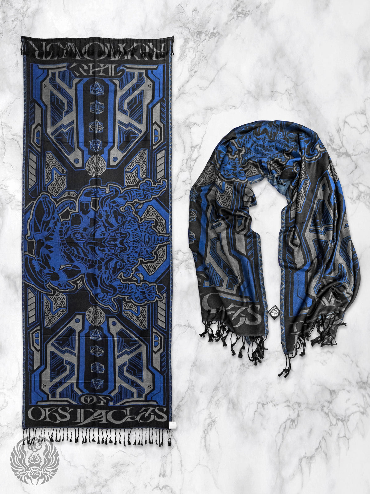 REMOVER OF OBSTACLES ✦ DEEP BLUE ✦ Festival Shawl Shawls
