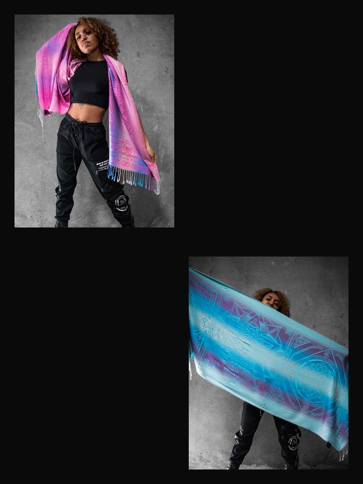 DHARMA DUO ✦ PINK DHARMA + TEAL DHARMA ✦ Festival Shawls Bundle