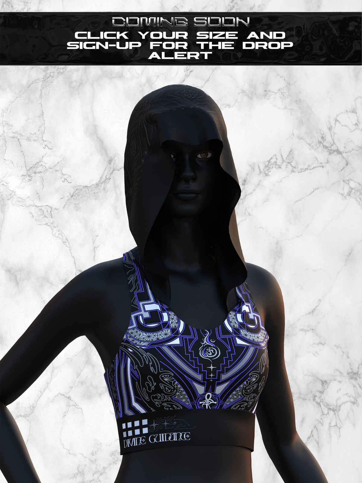 COMING SOON • DIVINE GUIDANCE • Hooded Sports Bra Coming Soon