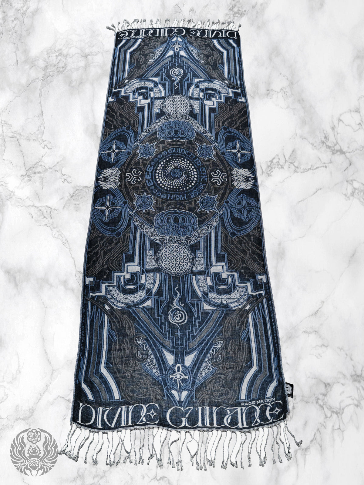 DIVINE GUIDANCE ✦ CYBER BLUE ✦ Reversible Festival Shawl Coming Soon