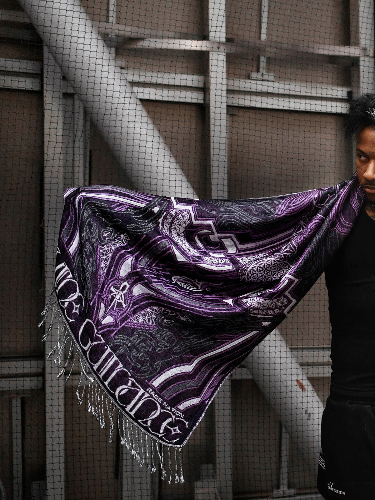 DIVINE GUIDANCE ✦ VELVET VIOLET ✦ Reversible Festival Shawl Shawl