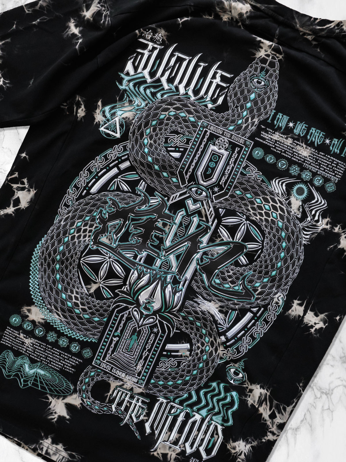 EVOLVE THE MIND V2 • AR Activated • Tie-Dye Short Sleeve Short Sleeve