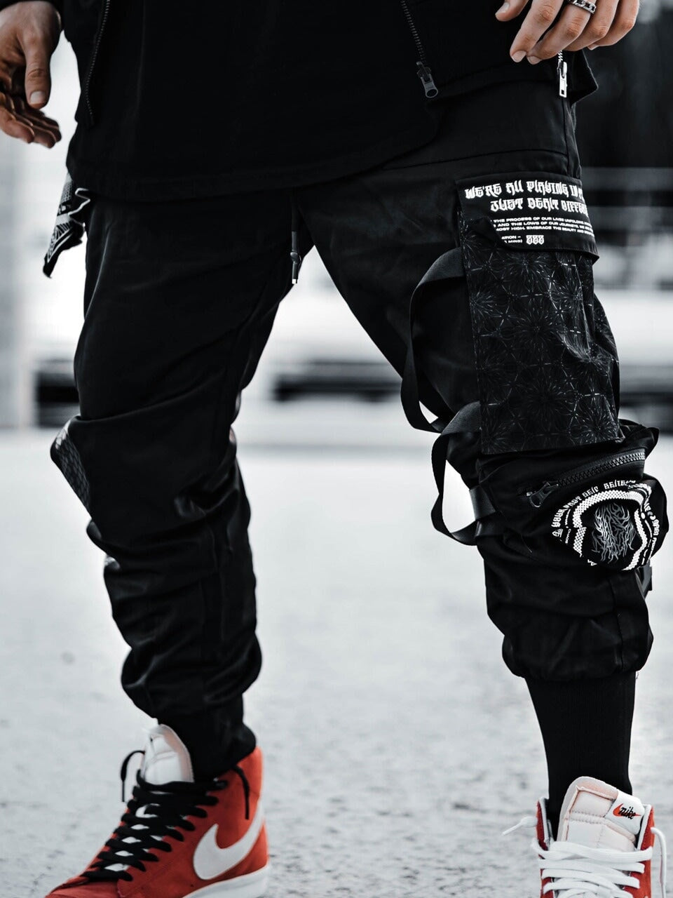 DON'T TRIP V1 • DESIGN 002 • Tactical Unisex Joggers w/ hidden pocket Tacticals