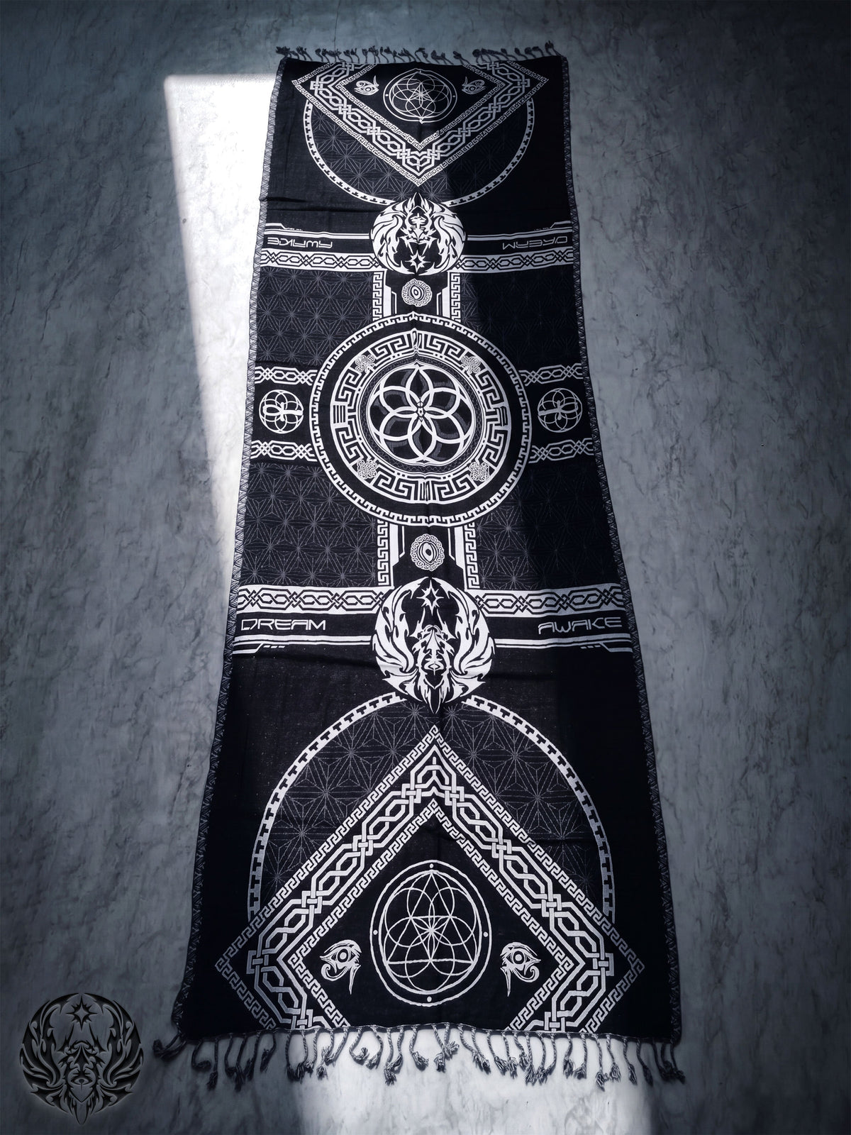 DREAM AWAKE V2 • BLACK/WHITE • 8 Year Anniversary Shawl Shawls