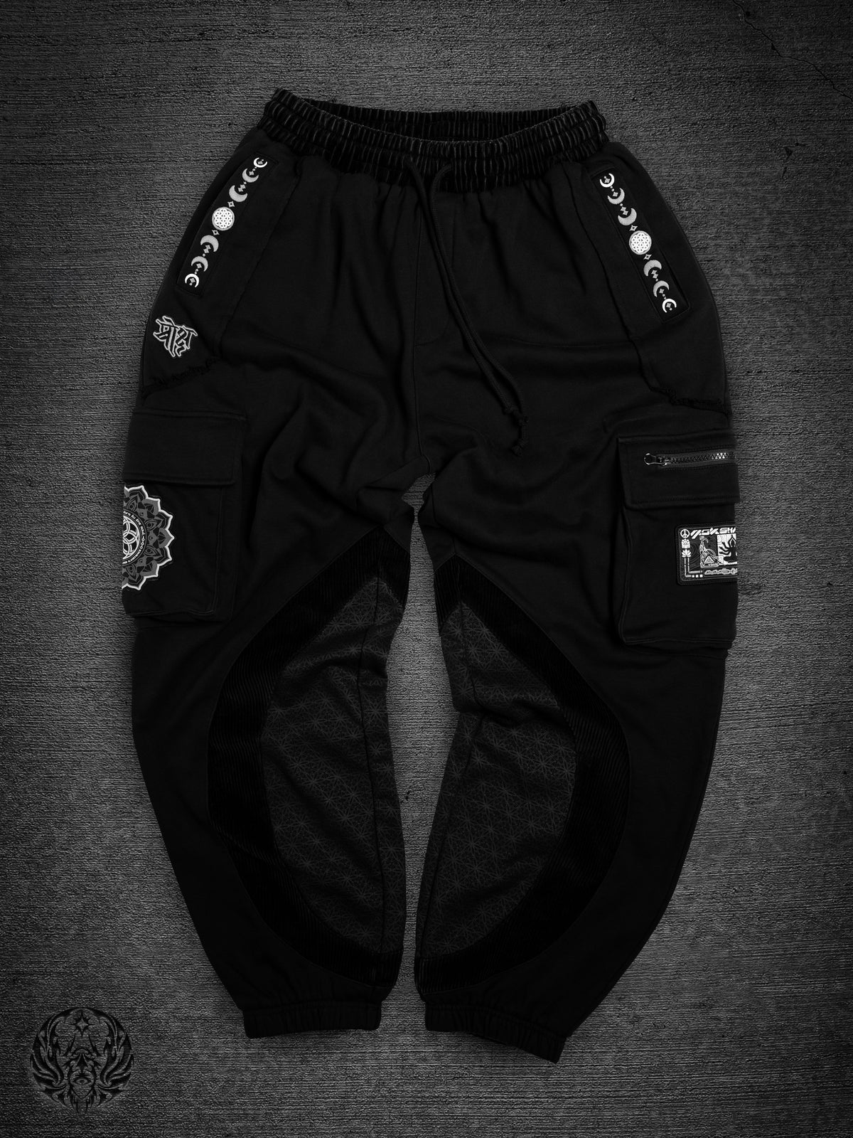 MOKSHA मोक्ष ✦ BLK on BLK ✦ Corduroy Flow Joggers Joggers