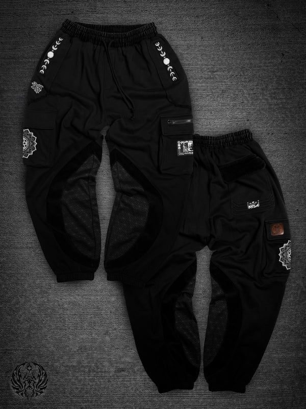 MOKSHA मोक्ष ✦ BLK on BLK ✦ Corduroy Flow Joggers Joggers