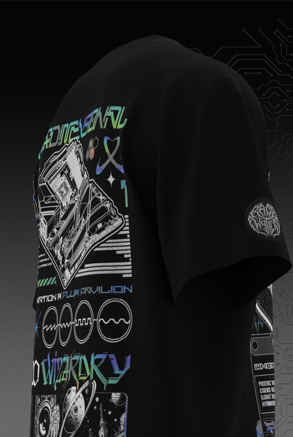 FLUXIVERSE ✦ RAGE NATION × FLUX PAVILION ✦ FOIL PRINT T-SHIRT T-Shirt