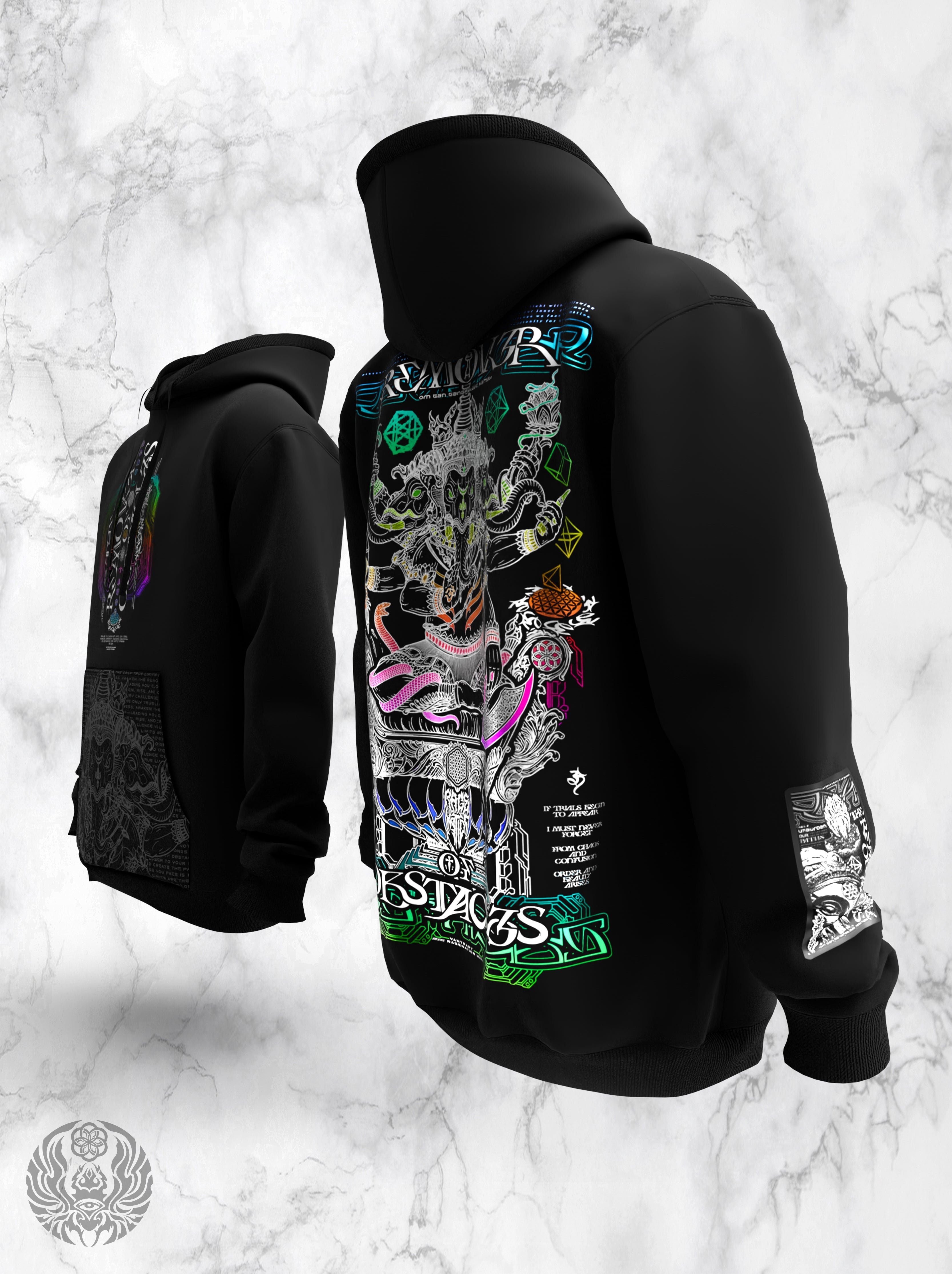 PRE-ORDER ✦ REMOVER OF OBSTACLES V2 ✦ SPECTRUM FOIL ✦ Premium Hoodie Hoodie