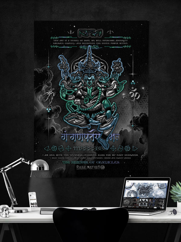 REMOVER OF OBSTACLES ✦ V3 ✦ RAGE NATION ✦ Limited Edition Canvas Canvas