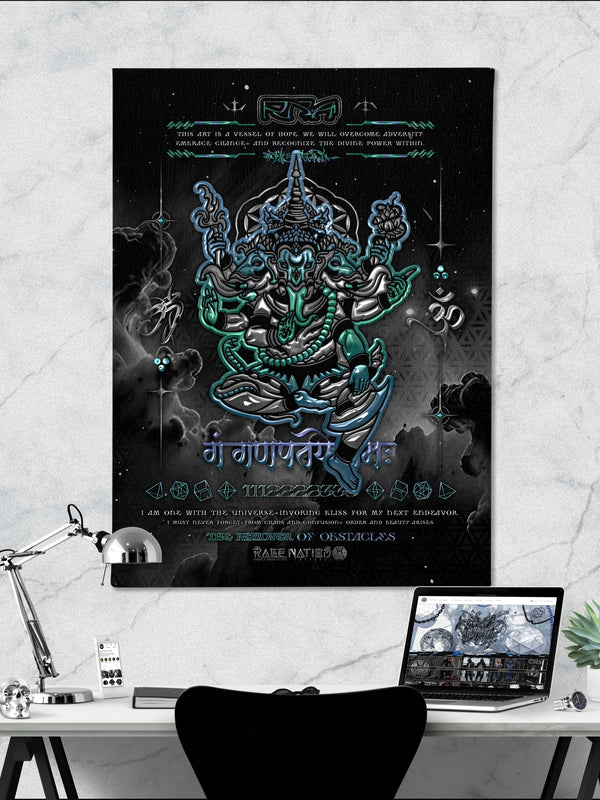 REMOVER OF OBSTACLES ✦ V3 ✦ RAGE NATION ✦ Limited Edition Canvas Canvas