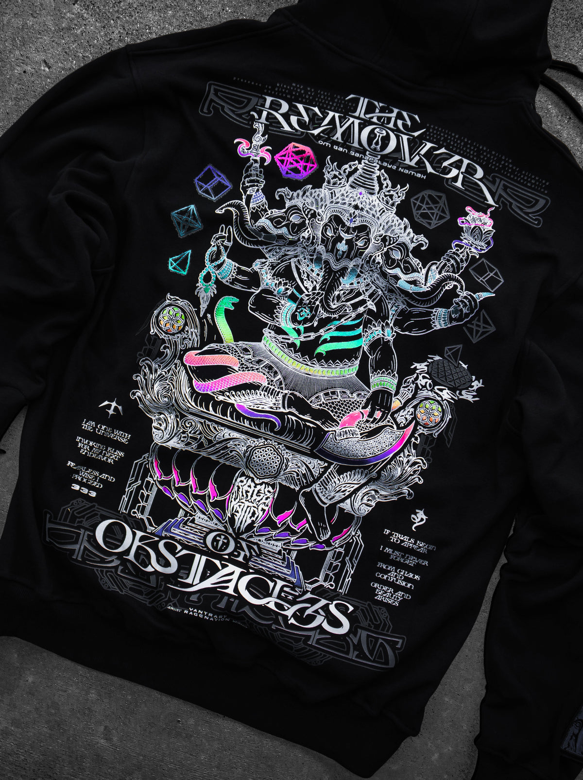 REMOVER OF OBSTACLES V2 ✦ SPECTRUM FOIL ✦ Premium Hoodie Hoodie
