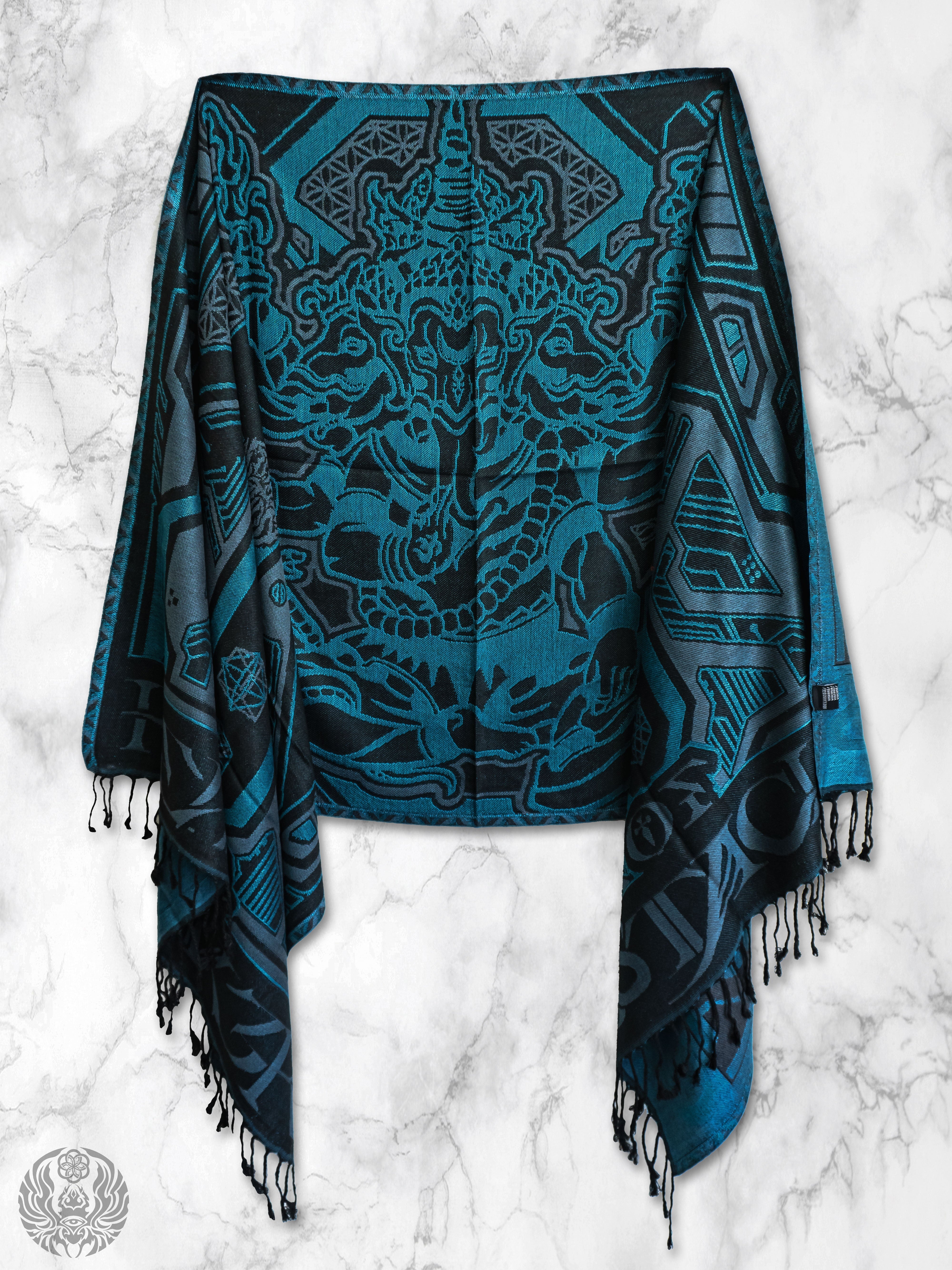 REMOVER OF OBSTACLES ✦ AZURE ✦ Festival Shawl Shawls