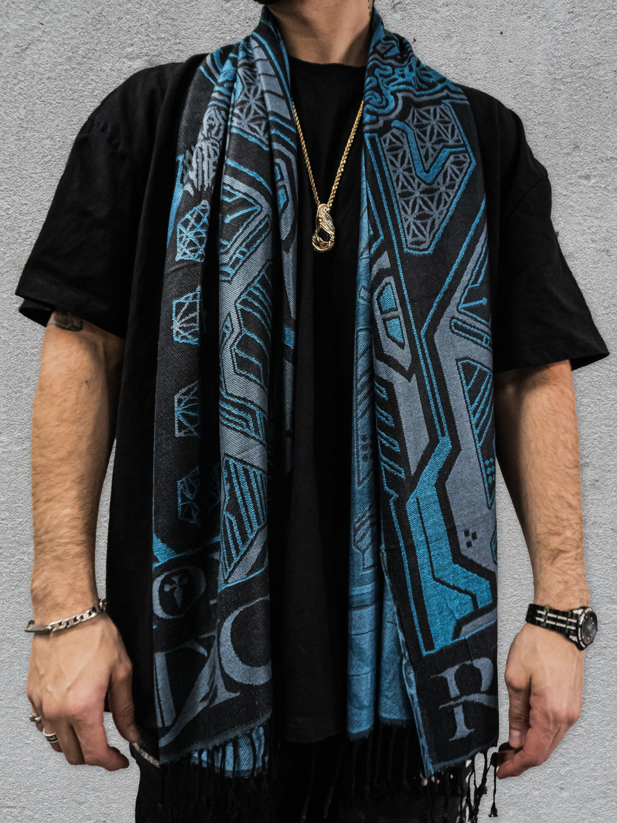 REMOVER OF OBSTACLES ✦ AZURE ✦ Festival Shawl Shawls