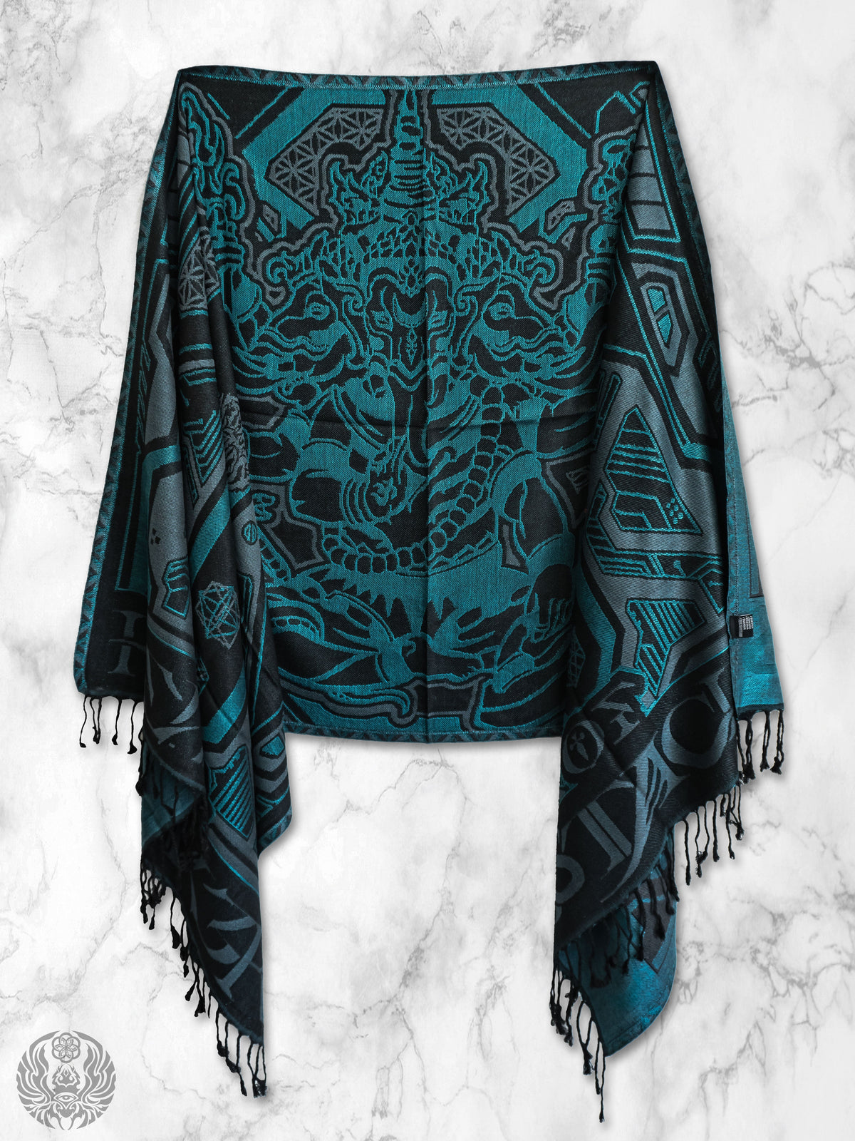 REMOVER OF OBSTACLES ✦ CYAN ✦ Festival Shawl Shawls