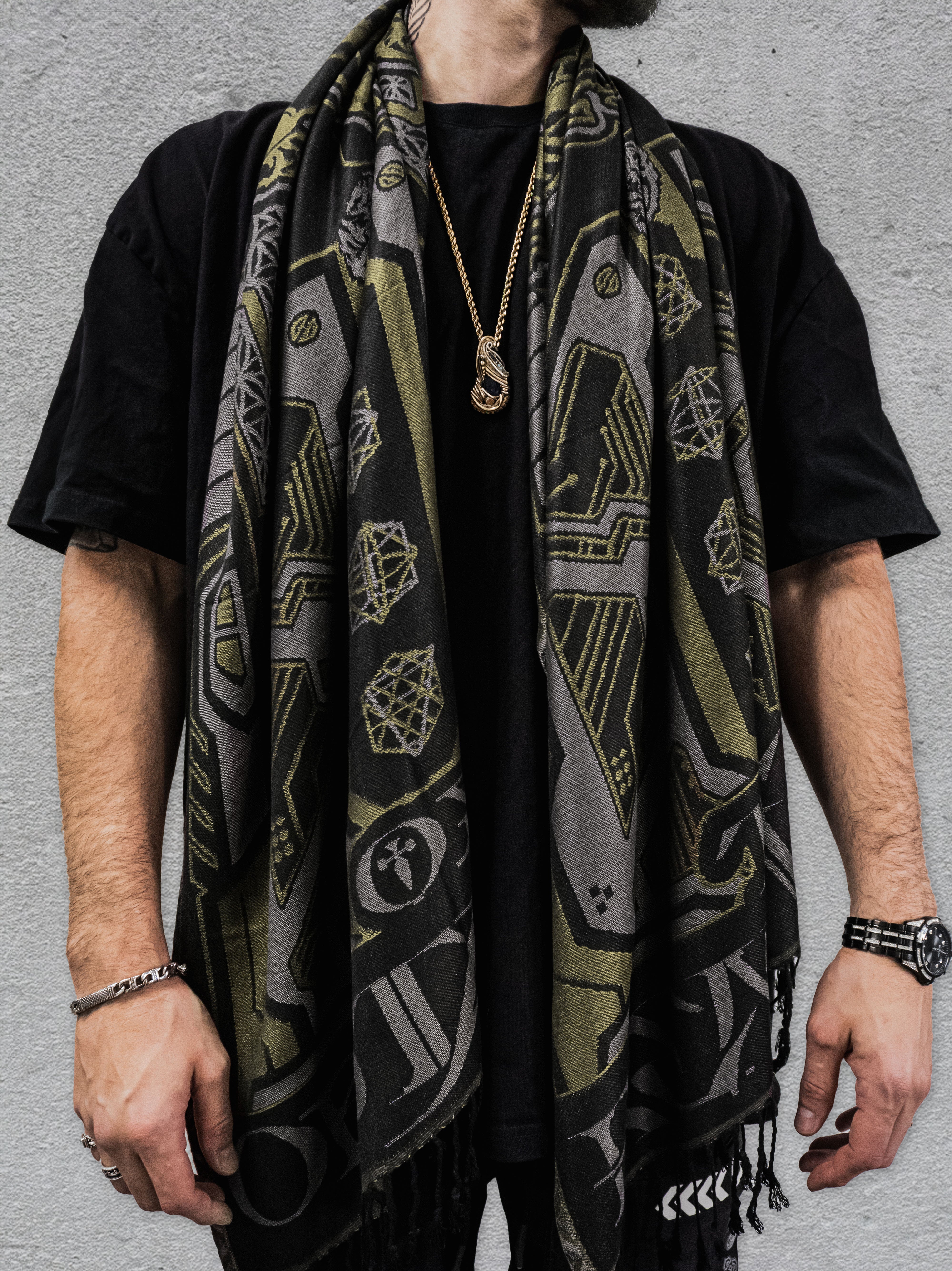 REMOVER OF OBSTACLES ✦ GUILDED GOLD ✦ Festival Shawl Shawls